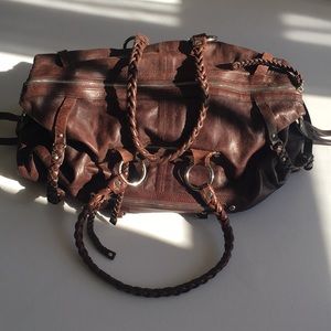 Beautiful brown leather bag by Sabina New York!